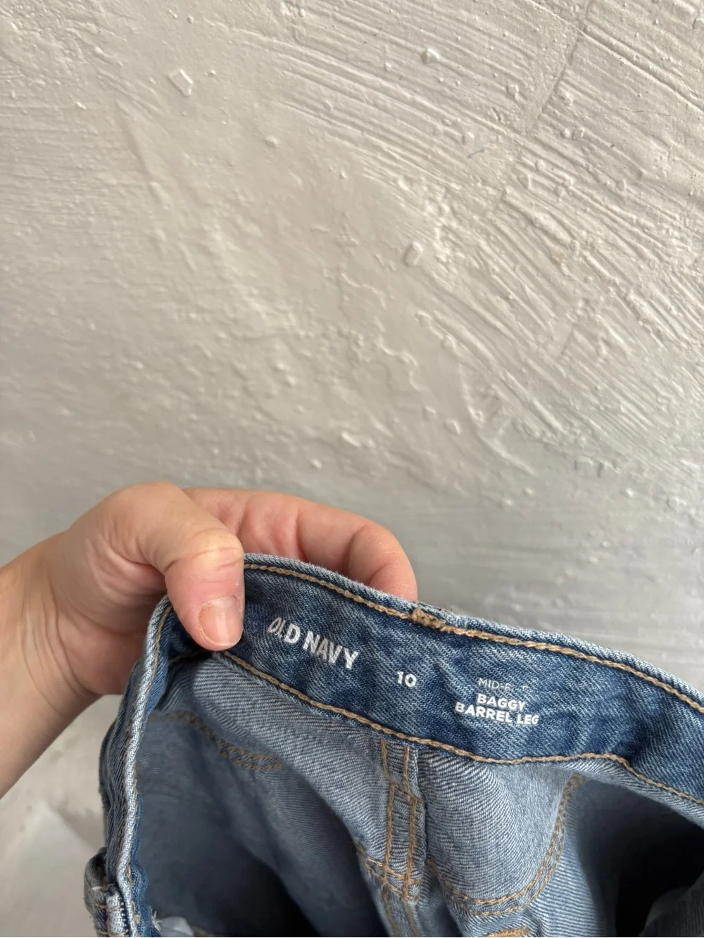 Old Navy Printed Super Baggy Barrel-Leg Jeans